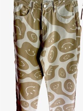 Molly Green Light Beige Denim Jeans